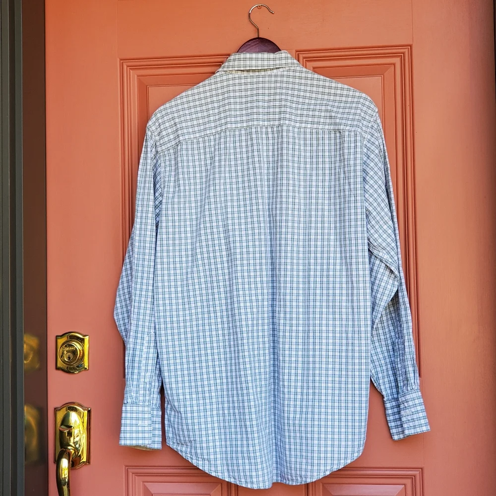 Timberland Men's Casual Green Checkered Button Down Shirt - Picture 11 of 12